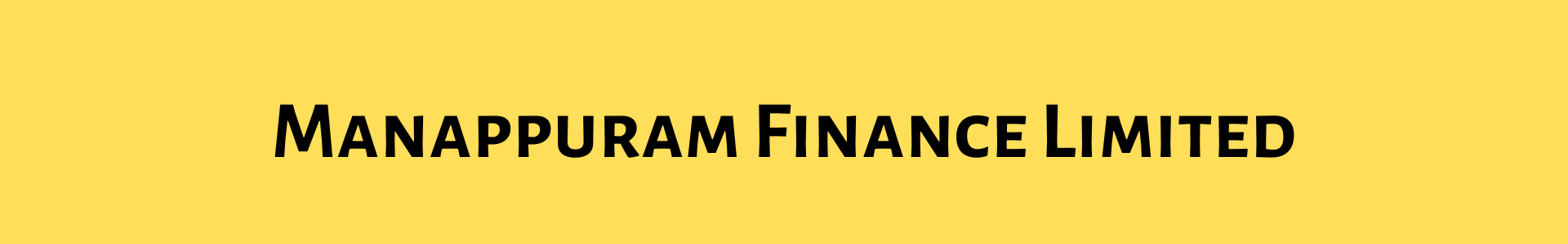 Manappuram Finance Limited