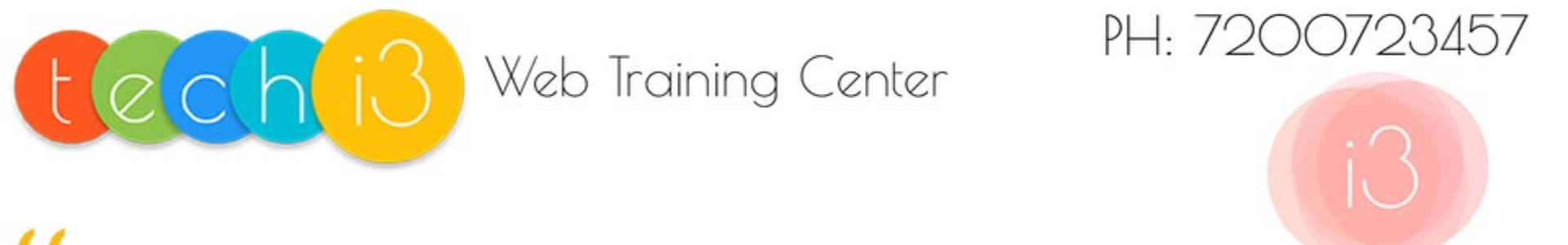 Tech i3 Web Training Centre